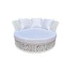 Reclinável de Lazer ao Ar Livre Cama de Rattan para Varanda de Jardim ao Ar Livre Cama de Praia para Piscina ao Ar Livre Sofá-Cama de Hotel para Interior