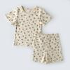 Ropa de Casa Infantil Estilo Danés 24 Verano Ropa de Aire Acondicionado para Bebé Traje de Camiseta Casual para Bebé Procesamiento Personalización Neutro