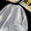 Suéter de inverno masculino, estilo solto e casual, jaqueta de tricô retrô japonesa, malha básica simples para camada interna