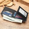 Marent Casual Carteira Masculina Carteira Vintage Curta Couro Prata Bag Carteira Multi-Card Zero Cowhide Wallet