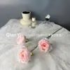 Flor Rosa Simulada Flor Artificial Arreglo Floral de Boda Hogar Ramo Falso Sentido Avanzado Flor de Seda Realista Flor de Seda Rosa Flor Artificial