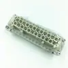 Conector de alta resistência 24 pinos retangular plugue soquete de aviação HDC-HE-024-1/2 conector de canal quente montagem embutida