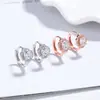 Pendientes de Flor de Moda para Mujer Plata de Ley 925 Lujo Accesible Europeo y Americano Elegantes Pendientes de Circonita Estilo Ins Diseño Sencillo de Nicho Joyería