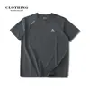 Camiseta deportiva casual versátil de verano para hombre, estilo montaña, para exteriores, absorbente de humedad, secado rápido, transpirable, ligera, cómoda, sensación fresca, manga corta