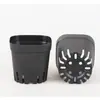 Maceta Cuadrada de Plástico Negro para Plántulas y Flores Comercio Exterior Transfronterizo Venta al por Mayor Base para Plantar Vaso Cuadrado Grueso para Plántulas