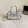 Bolsa Boston Feminina 2026 Nova Tendência Verão Exquisita Bolsa de Ombro de Bolinhas para Trabalho e Deslocamento Bolsa Transversal