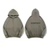 Fog Essentials Sudaderas com Letras de Silicone Estéreo para Homens e Mulheres American High Street Moletons com Flocagem Jaqueta Moletom