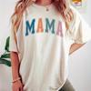 Playera de Cuello Redondo con Estampado de Mamá Primavera Verano Casual Manga Corta Tops Ropa de Mujer