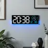 Nuevo Reloj Creativo Luminoso Reloj de Pared para Sala de Estar Simple Moderno Reloj Digital LED con Dos Alarmas 6696