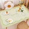 Mesa de Centro Pequeña para Escritorio Alfombrilla Fresca a Prueba de Aceite Impermeable Rectangular Anti-quemaduras PVC Alfombrilla para el Hogar