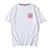 Camiseta de manga corta Zijun para estudiantes hombres y mujeres, ropa periférica de anime, verano, cuello redondo ancho