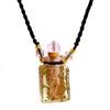 China Joyería de Aceite Esencial Red de Venta al por Mayor Botella Cuadrada Botella de Vidrio para Aceite Esencial Collar Diseño Simple Luminoso Fábrica Jinsha En Stock
