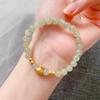 Pulsera dorada de bolsa de la suerte para mujer cuentas de la suerte Lucky Lucky Lucky Marca imitación pulsera de jade Hetian para hombre y mujer pareja