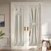 Cortina de porta em linho estilo francês para comércio exterior da Amazon, proteção solar para janelas e portas pequenas, cortinas prontas para quarto e sala de estar, atacado
