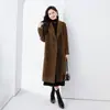 Nuevo Abrigo de Lana Doble Cara Elegante de Alta Gama 100% Lana para Mujer, Chaqueta Suelta de Corte Cocoon de Longitud Media, Otoño/Invierno 2026