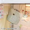 Cesta de lavandería de lunares para mesita de noche, almacenamiento para dormitorio, gran capacidad, cesta de lavandería para baño, redonda, plegable, para dormitorio
