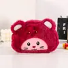 Nova Bolsa de Lápis Plush para Cross-Dressing Fofa de Desenho Animado Bolsa de Papelaria de Grande Capacidade Bolsa de Armazenamento Bolsa de Maquiagem