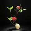 Empratamento de Banquete Rural Estilo Chinês com Flores e Plantas Artificiais, Decoração de Bandeja Artística para Hotel, Embelezamento Criativo de Pratos Frios e Sashimi com Flores Pequenas