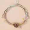 Nuevo Pulsera de Hilo de Algodón Estilo Chino Flor de Loto Paz y Alegría DIY Hecho a Mano Joyería de Estilo Étnico Cuerda Multicolor Venta al por Mayor