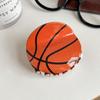 Simulação rugby futebol basquete hairpin acrílico grande aderência fun ball hair grip tubarão clipe acessórios de cabelo