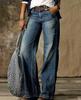 Comercio exterior transfronterizo transfronterizo 2022 primavera y verano Amazon pantalones anchos rectos pantalones casuales urbanos sin cinturón cintura alta