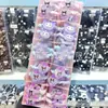 Celebridade da Internet Roxo Perolado Strass Kuromi Desenho Animado Elásticos de Cabelo Infantis Fofos Faixas de Cabelo para Menininhas Atacado