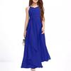 Vestido de gasa para coro infantil, vestido de princesa para niñas, elegante vestido largo para presentaciones de piano, vestido para niñas pequeñas, vestido de verano para anfitrionas.