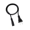 Cable de carga para maquinilla de afeitar con cola de ocho caracteres lineal de dos clavijas, estándar nacional, cola de ocho caracteres, cable de alimentación de cola de ocho caracteres, 14 mm