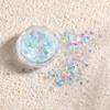 Novo super flash enlatado faça você mesmo decorativo mágico glitter lantejoulas geométricas hexagonais slime enchimento atacado