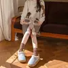 Pantuflas de Algodón para Pareja de Invierno para Mujer, Otoño e Invierno Hogar Interior Antideslizantes Forradas de Felpa Bolsillo en el Talón Zapatos de Algodón Cálidos para Usar Afuera