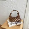 2026 Nova Bolsa de Ombro Único de Outono Feminina Estilo Fofo Poá Versátil Retro para o Trabalho Bolsa Transversal