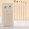 Cangzhou Conjunto de Pincéis para Sombra Pincel de Maquiagem Pincel para Delineador Ferramenta Pequena Chama Detalhe Pincel Maquiagem Modelo Dourado