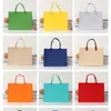 Bolso de Fieltro de Gran Capacidad con Bloques de Color para Souvenirs, Bolso Publicitario Corporativo Personalizado, Bolso de Mano Moderno y Versátil