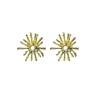 Pendientes de metal con diseño de girasol y viento exagerado de Europa y Estados Unidos, pendientes de plata con diseño de nicho de personalidad, pendientes con pasador de estrellas, pendientes celebrados en Internet