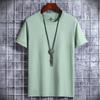 Playera de Manga Corta para Hombre Verano Casual Trbottomy Estudiante Algodón Puro Color Puro Camiseta Base Blanca Talla Grande Tops de Media Manga para Hombre y Mujer
