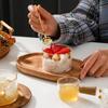 Ins Tazón de Pudín Resistente a Altas Temperaturas Vaso de Vidrio para Helado Tazón para Helado Vaso para Leche Ácida Tazón para Postre Nido de Pájaro Taza para Desayuno Tazón