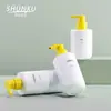 En Stock Blanco 150/200/300ml Gel de Ducha Desinfectante de Manos Botella Redonda de Fondo para Loción Champú para Mascotas Botella de Plástico