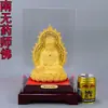 Arena Dorada de Terciopelo Estatua de Buda de Tres Tesoros Buda Amitabha Buda de la Medicina Buda Tathagata Estatua de Buda Sakyamuni Decoraciones de Templo