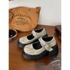 Zapatos Mary Jane de punta redonda para mujer estilo preppy uniforme JK japonés zapatos de una sola capa suela gruesa zapatos Mary Jane zapatos de tacón grueso para mujer zapatos de cuero otoño