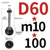 Varilla Niquelada Taza de Pie de Nylon Tornillo Accesorios de Perfil de Aluminio Soporte de Pie de Ajuste Direccional Tornillo para Piso M8-M24
