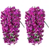 Cesta colgante de pared de buganvilias de Amazon transfronteriza Colgante de planta artificial Flor artificial Decoración de patio interior/exterior Paisajismo