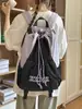 Mochila Leve Estilo Caminhada ao Ar Livre Feminina com Cordão Cordão Bolsa de Badminton de Aparência Sofisticada Mochila para Computador de Tamanho Médio Mochila Escolar