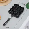 Cross-border em estoque Household Internet Celebrator Sausage Pot Grilled Rice Cake Grilled Meat Fried Egg Placa de ferro fundido para grelhar Churrasco ao ar livre