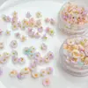 Flor de Estrella Mini Perlescente de Resina Flor de Cinco Pétalos con Aguja DIY Cuentas Colgante Pequeño Pulsera Material para Abalorios