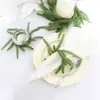 Anel de Guardanapo Pinheiro de Norfolk Decoração de Natal Anel para Velas Pequenas Centro de Mesa de Natal Dropshipping Transfronteiriço