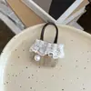 Accesorios para Muñeca Bolso Pequeño Cruzado Compatible con Labubu Gazi Star People Bolso Tejido de Paja Estilo Ins Bolso Tejido de Mar