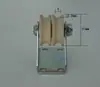 Polia Dupla de Nylon Suporte de Polia de Nylon Ranhura da Polia Dupla Rolamento Roda com Ranhura para Corda de Cortina