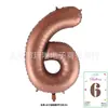 Globos Digitales de Tarjeta de 40 pulgadas Cubierta Dura Envueltos Individualmente Tarjeta de Papel Globos de Papel de Aluminio Globos de Decoración para Fiesta de Cumpleaños Venta al por Mayor