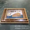 Bandeja de Madera de Bambú con Asas, Bandeja Doble de Bambú con Orejas, Bandeja de Té de Ángulo Recto, Bandeja de Frutas de Bambú, Bandeja de Té Simple, Bandeja para Hotel