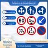 Placa de Trânsito Sinal de Estrada Estacionamento Construção de Rodovia Aviso Sinal Refletivo Sinal de Aviso Sinal de Estrada Sinal Redondo Fabricante